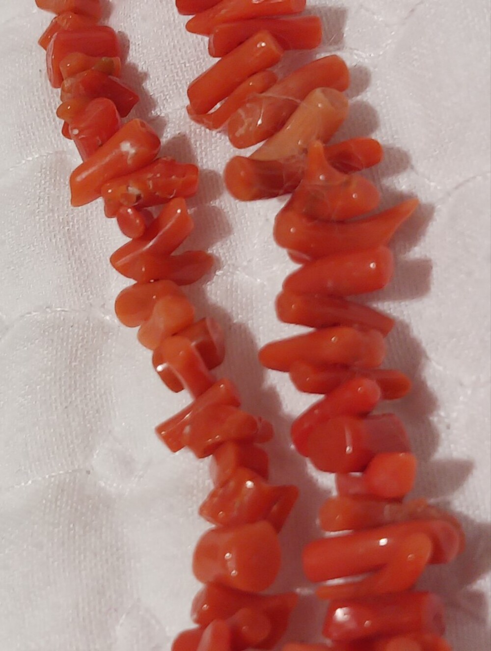 Vintage Giuliano Fratti Milan Branch Coral Layered 2-Strand Choker Necklace - Picture 9 of 15